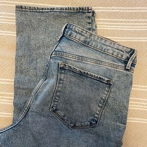 NWOT light wash denim jeans straight leg